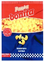 Заявка на торговельну марку № m201616930: pasta bonita; extra; макаронні вироби