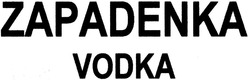 Свідоцтво торговельну марку № 201189 (заявка m201322948): zapadenka vodka