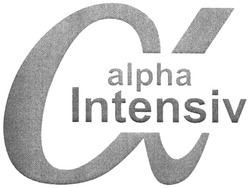Свідоцтво торговельну марку № 206582 (заявка m201412930): alpha intensiv; а
