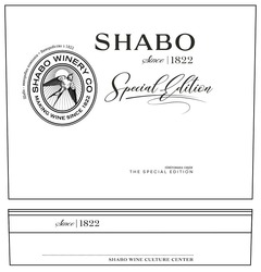 Заявка на торговельну марку № m202114679: making wine since 1822; shabo since 1822; shabo wine culture center; shabo winery co; the special edition; лімітована серія; со; шабо-виноробна компанія.виноробство з 1822.