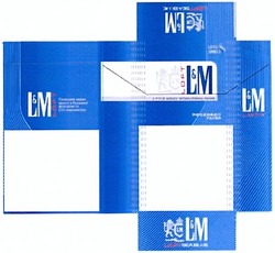 Заявка на торговельну марку № m201316038: l&m; lm; loft; sea blue; less smell; recessed filter; сучасний вираз якості з recessed фільтром та lss технологією