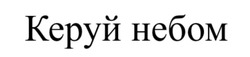 Заявка на торговельну марку № m202518239: керуй небом