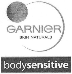 Свідоцтво торговельну марку № 103575 (заявка m200717306): garnier; bodysensitive; skin naturals