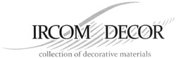 Свідоцтво торговельну марку № 215235 (заявка m201508059): ircom decor; collection of decorative materials