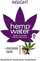 Свідоцтво торговельну марку № 302199 (заявка m202014604): + maracuja taste; 0% sugar; cannabis natural flavor with hemp seed extract; insight; naturally flavored; hemp water