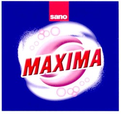 Свідоцтво торговельну марку № 162163 (заявка m201116937): maxima; sano; махіма