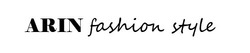Заявка на торговельну марку № m202117375: arin fashion style