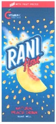 Свідоцтво торговельну марку № 118210 (заявка m200815830): rani float; rani with fruit peaces; vitamin c; natural peach drink