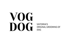 Заявка на торговельну марку № m202117795: viktoriia's original grooming of dog; viktoriias; vog dog