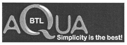 Заявка на торговельну марку № m201012649: aqua btl simplicity is the best!; simplisity
