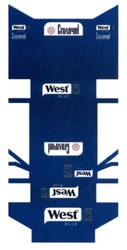 Свідоцтво торговельну марку № 259432 (заявка m201711582): west 25 blue; столичні