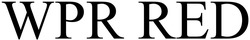 Заявка на торговельну марку № m202521329: wpr red
