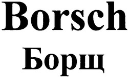 Свідоцтво торговельну марку № 73934 (заявка m200513084): borsch; борщ