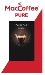Свідоцтво торговельну марку № 329559 (заявка m202024977): mac coffee; maccoffee; espresso forte; мас