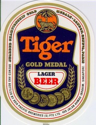 Заявка на торговельну марку № 96092200: tiger gold medal lager beer