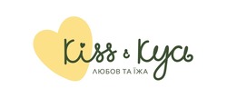 Заявка на торговельну марку № m202311000: любов та їжа; kiss & кусь