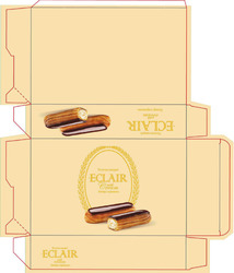 Заявка на торговельну марку № m202516307: еклер з кремом; тістечка заварні; with cream; eclair