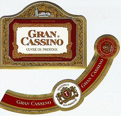 Заявка на торговельну марку № 95123416: gran cassino, cuvee de prestige, t, mousseux; т