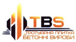 Свідоцтво торговельну марку № 222984 (заявка m201516346): tbs; тротуарна плитка та бетонні вироби