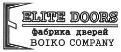 Заявка на торговельну марку № m201628374: elite doors; boiko company; фабрика дверей