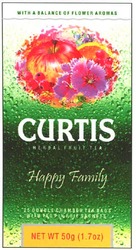 Свідоцтво торговельну марку № 97721 (заявка m200705940): with a balance of flower aromas; curtis; herbal fruit tea; happy family