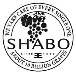 Свідоцтво торговельну марку № 227203 (заявка m201516436): shabo; about 10 billion grapes; we take care of every single one; since 1822; ee