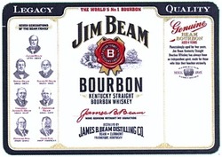 Свідоцтво торговельну марку № 186613 (заявка m201305834): the world №1; jim beam; kentucky straight; bourbon whiskey; james beam distilling co; genuine; legacy; quality