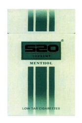 Свідоцтво торговельну марку № 200760 (заявка m201403183): 520; supreme; menthol; low tar cigarettes; s20