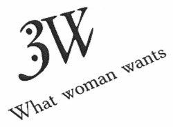 Свідоцтво торговельну марку № 165284 (заявка m201209620): 3w; what woman wants