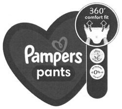 Свідоцтво торговельну марку № 333939 (заявка m202116186): 360 comfort fit; pampers; pants; ultra protection; eu perfume 0% allergens