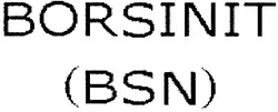 Свідоцтво торговельну марку № 148094 (заявка m201017607): borsinit (bsn)