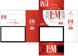 Заявка на торговельну марку № m202210568: liggett myers.; quality tobaccos since 1953; fine tobaccos finely cut; xxl 40; red label; l&m