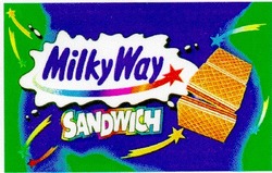 Свідоцтво торговельну марку № 16901 (заявка 96092107): milky way sandwich