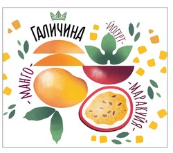 Заявка на торговельну марку № m202403524: йогурт - манго - маракуйя; галичина