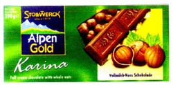 Заявка на торговельну марку № 99103706: karina; alpen gold; stollwerck