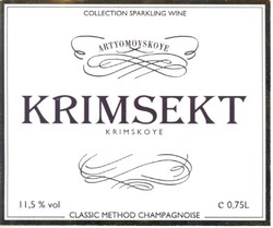 Свідоцтво торговельну марку № 49148 (заявка 20040606785): collection sparkling wine; artyomovskoye; krimsekt; krimskoye; classic method champagnoise