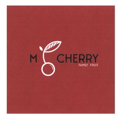 Заявка на торговельну марку № m202110543: m cherry; family fruit; м