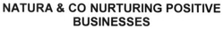 Заявка на торговельну марку № m201720289: natura&co nurturing positive businesses