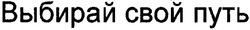 Свідоцтво торговельну марку № 84757 (заявка m200606546): выбирай свой путь