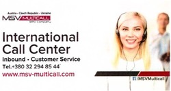 Заявка на торговельну марку № m202003973: international call center; inbound customer service; msv multicall: austria, czech republic, ukraine; bpo company; www.msv-multicall.com; f