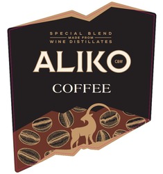 Заявка на торговельну марку № m202502730: aliko coffee; с; c&w; special blend made from wine distillates