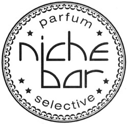 Заявка на торговельну марку № m201930112: niche bar; parfum selective