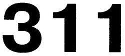 Свідоцтво торговельну марку № 61558 (заявка m200602273): 311