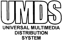 Свідоцтво торговельну марку № 41125 (заявка 2002108985): umds; universal multimedia; distribution; system
