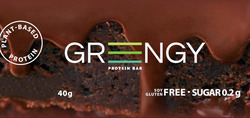 Заявка на торговельну марку № m202213672: surar 0.2g; soy gluten free; 40g; plant-based protein; protein bar; greеngy; grengy