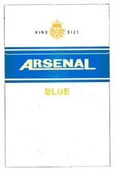 Свідоцтво торговельну марку № 104685 (заявка m200714836): arsenal; king size; blue