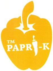 Свідоцтво торговельну марку № 160876 (заявка m201113952): тм papri-k; paprik