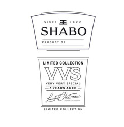 Заявка на торговельну марку № m202603439: ее; ee; 3 years aged; limited collection; very very special; vvs; limited collection; since 1822; prcduct of; shabо