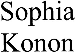 Свідоцтво торговельну марку № 131021 (заявка m200910056): sophia konon; копоп