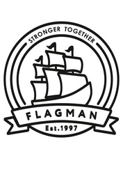 Свідоцтво торговельну марку № 316396 (заявка m202009099): flagman; stronger together; est.1997
